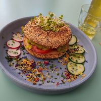 Avocado Bagel at Vierzehn in Loerrach