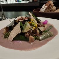 Asperges, epeautre, sauce noix et vin jaune at FIEF in Paris