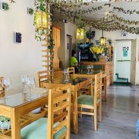 Inside the restaurant   at Green House in Aguas Calientes