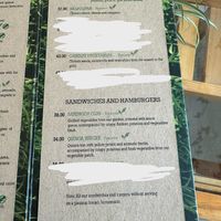 Pizza menu  at Green House in Aguas Calientes