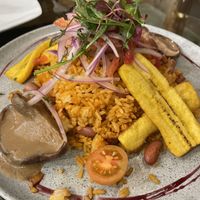 Tacu tacuos  at Green House in Aguas Calientes