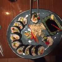 Koreanisches Gimbap mit Tofu at Café Jupiter in Kiel
