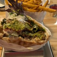 Moist falafel and dusted fries at Nura Hummus and Falafel in Portland