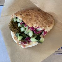 Falafel pocket at Nura Hummus and Falafel in Portland