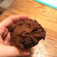 Banana chocolate chip muffin-tastes good, overpriced for size. at Elderberries Cafe in Los Angeles