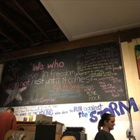 Wall at Elderberries Cafe in Los Angeles