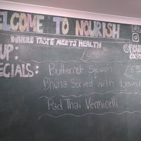 Today's menu at Nourish in Oxford