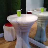 Seating area at Nourish in Oxford