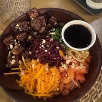 Teriyaki tofu (custom built)   at Malu Poke in Dikwella