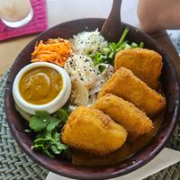 Tofu katsu bowl at Malu Poke in Dikwella