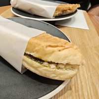 Spinach cheese sandwich at HealthyTOKYO CBD Shop & Cafe - Harajuku in Tokyo