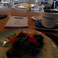 Inside the café at Café Lindquist in Boltenhagen