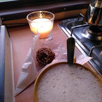 Vegan "Murmel" I had "to go" at Café Lindquist in Boltenhagen