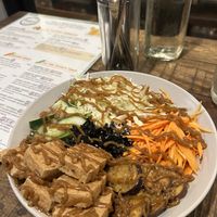 Delicious vegan bowl - the sauce is just👌  at Fresh Bites in Coron