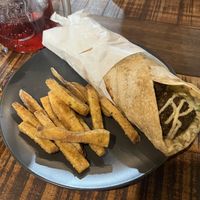 himalayan falafel wrap  at Fresh Bites in Coron