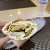 vegan falafel wrap  at Hummus House in Phnom Penh