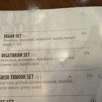 Menu  at Hummus House in Phnom Penh