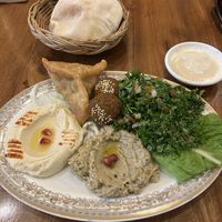 Vegan set  at Hummus House in Phnom Penh