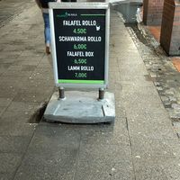 Menu at Falafel Ya Hala in Bremen