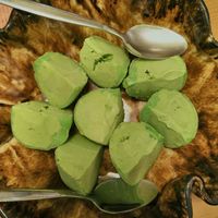 Matcha ice cream at Yum Yum in Lalitpur