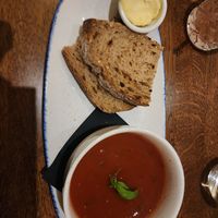 Tomato and basil soup at The Lord Nelson in West London