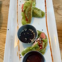 Veggie dumplings (vegan but not marked on menu)  at Spritz City Bistro in Stuart
