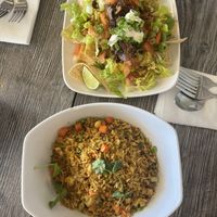 Nachos and fried rice   at Loving Hut - E Southern Ave in Tempe