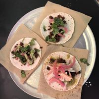 Tacos - small but tasty at Dead Bird Brewing in Milwaukee