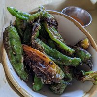 Shishito peppers at Dead Bird Brewing in Milwaukee