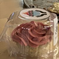 Raspberry poppyseed cupcake  at Dead Bird Brewing in Milwaukee