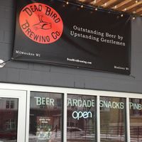 Outside at Dead Bird Brewing in Milwaukee