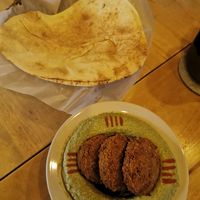 Hummus with Thai basil at Hummus Heads in Bangkok