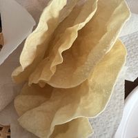 Papaddum that came with briyani  at Rangooli Restaurant in West Singapore