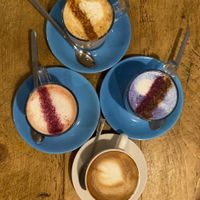 Selections of coffee drinks   at The Chakra Lounge in Buxton