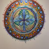 Decoration on the wall  at The Chakra Lounge in Buxton