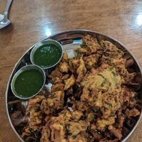 Kale pakora at Chai Pani in Asheville