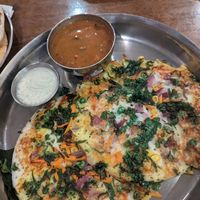 Vegetable uttapam at Chai Pani in Asheville