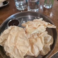 Pappadums at Chai Pani in Asheville