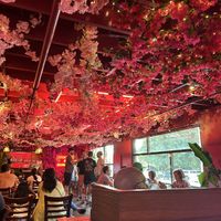 Upstairs bar  at Chai Pani in Asheville