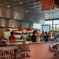 Kitchen view   at Chai Pani in Asheville