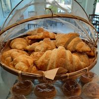 Vegan Croissants😄taste amazing :) at Grist Artisan Bakers Wesley Hill in Castlemaine