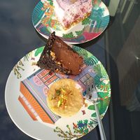 Yogurt, chocolate, and carrot cake at Food Atelier in Tilburg