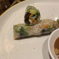 Summer rolls  at Sen Viet Vegan in East London
