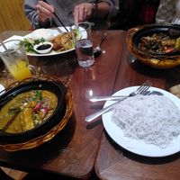 Good sized portions, the sparkling mango juice was delicious and refreshing at Sen Viet Vegan in East London