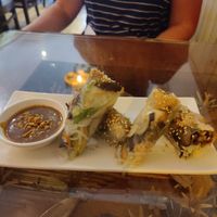 Summer rolls at Sen Viet Vegan in East London