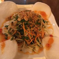 Green papaya salad   at Sen Viet Vegan in East London