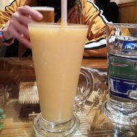 Mango coconut drink at Sen Viet Vegan in East London