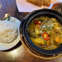 Creamy peanut curry   at Sen Viet Vegan in East London