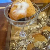 Deep fried ice creamm  at Sen Viet Vegan in East London