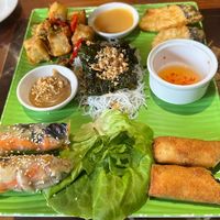 Sharing platter  at Sen Viet Vegan in East London